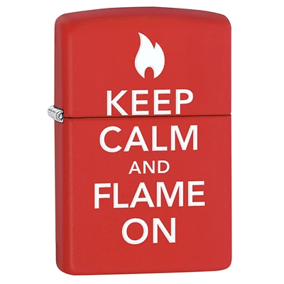 Keep Calm and Flame On Zippo