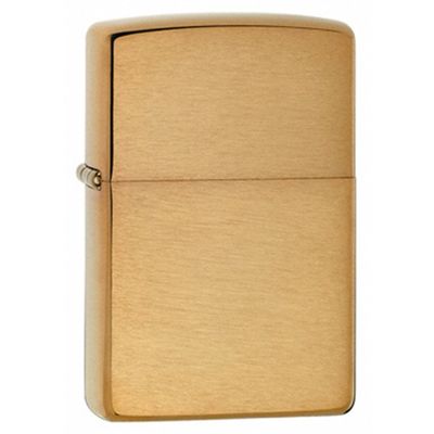 Brushed Brass Zippo