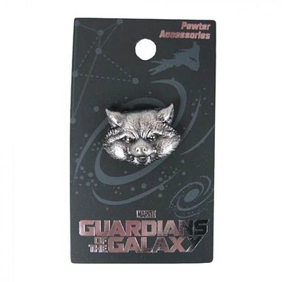 Guardians of the Galaxy Rocket Raccoon's Head Pewter Lapel Pin