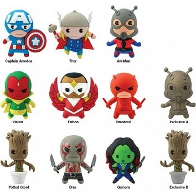 Marvel (Series 2) 3D Foam Bag Clip [1 Random Bag]