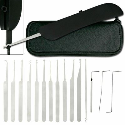 Lock Pick Set with Leather Pouch