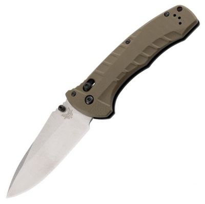 Benchmade Turret Folding Knife AXIS Lock OD Green G-10 [3.70" Satin S30V] 980