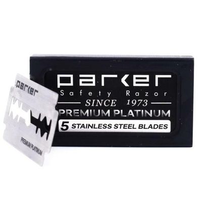 Parker - Premium Double Edge Razor Blades (Pack of 5)