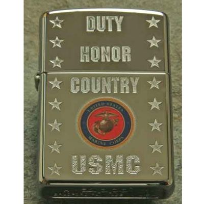 USMC Duty Honor Country Zippo