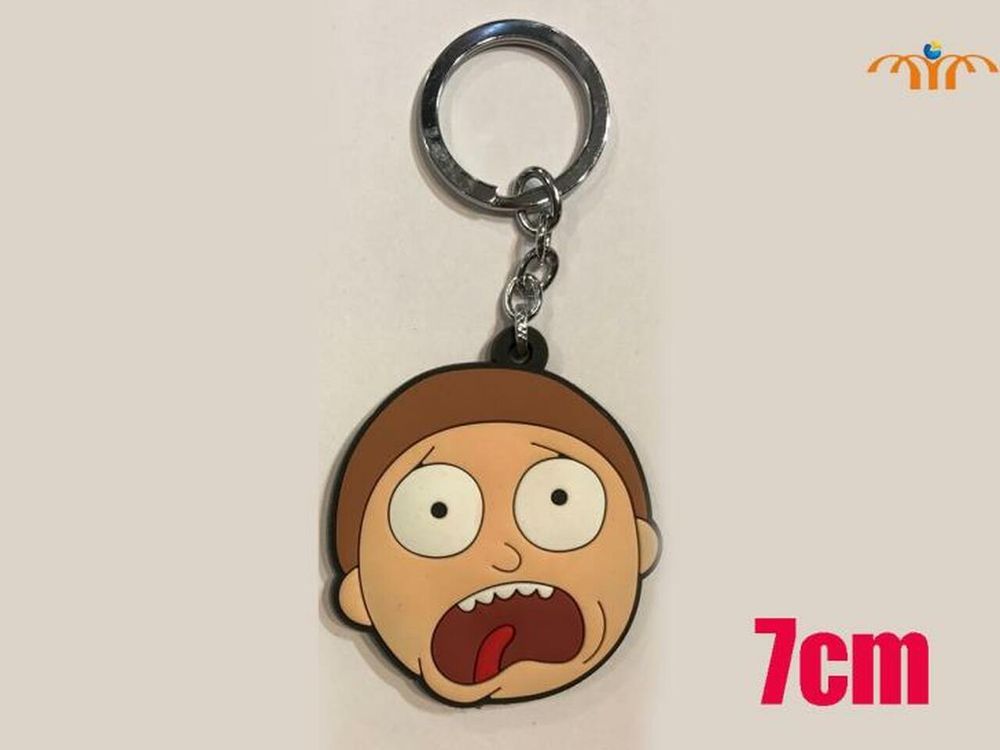 Rick And Morty - Morty's Head Rubber Keychain