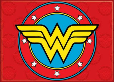 Magnet - DC Wonder Woman Logo on Red