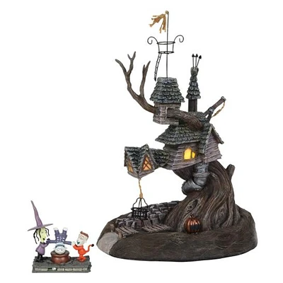 Disney Nightmare Before Christmas Lock, Shock & Barrel In Treehouse Statue