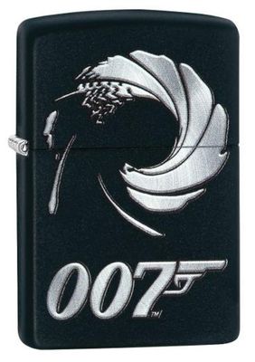 James Bond Black Zippo