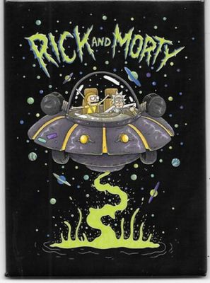 Magnet - UFO Rick and Morty