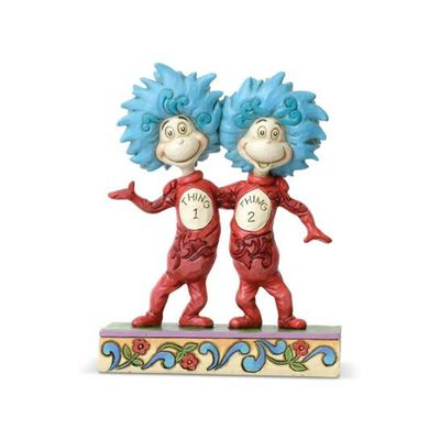 Dr. Seuss Cat in The Hat Thing 1 and Thing 2 Statue Jim Shore