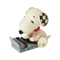 Iconix Peanuts Snoopy Typing Mini Statue Jim Shore