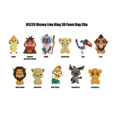 Disney Lion King (Series 23) 3D Foam Bag Clip [1 Random Bag]