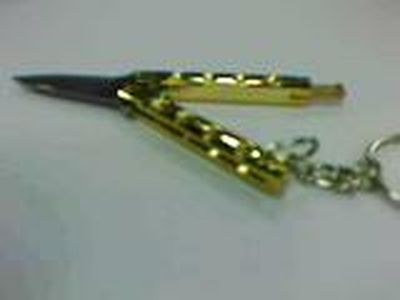 Butterfly Key Chain Knife (GOLD)