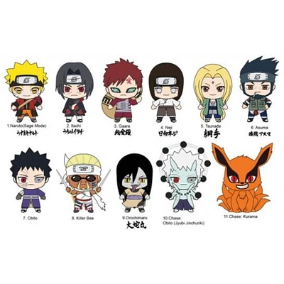 Naruto Shippuden Series 2 3D Foam Bag Clip [1 Random Bag]