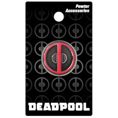 Deadpool Logo Pewter Color Lapel Pin