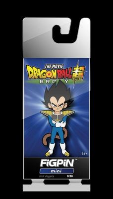 Dragon Ball Super Kid Vegeta Mini FiGPIN #M36 Enamel Pin