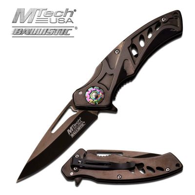 Mtech Ballistic Black Ti Coated AO Pocket Knife