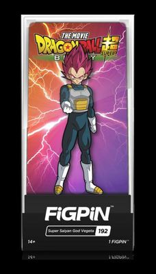 Dragon Ball Super Saiyan God Vegeta FiGPiN #192 Enamel Pin