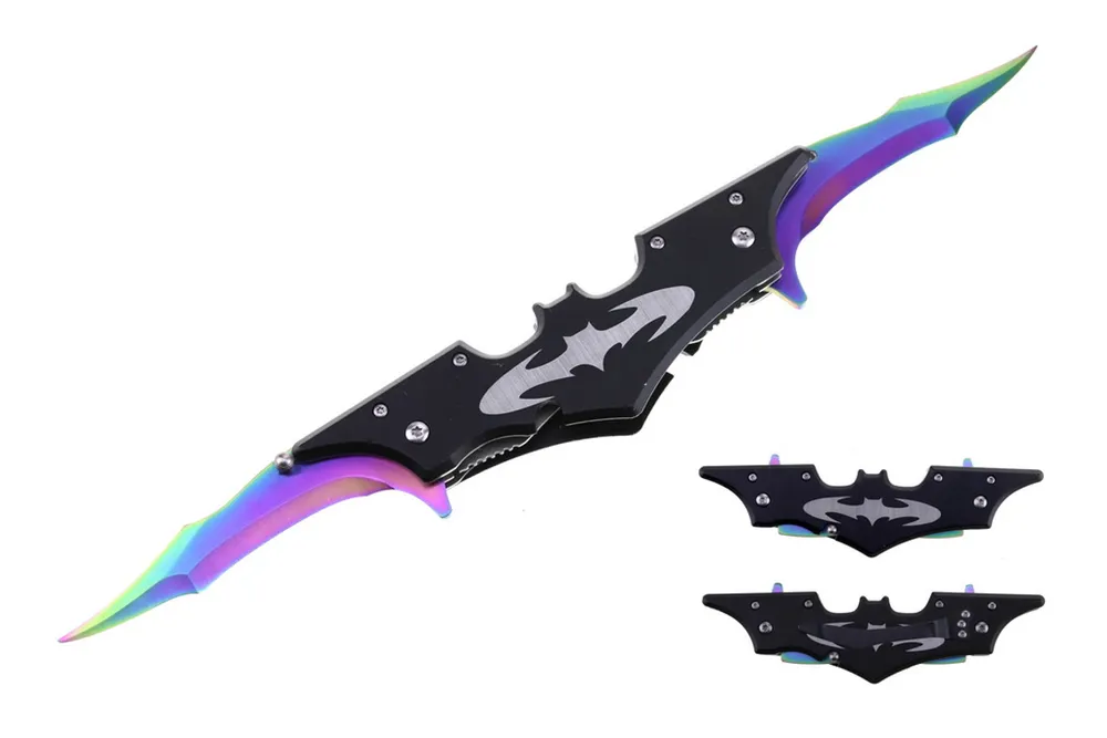 Pure Blades RW Batman Double Blade A/O Pocket Knife | MainPlace Mall