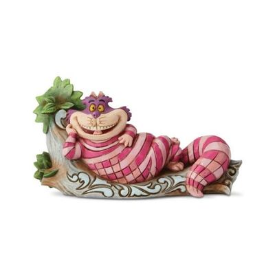 Disney Alice In Wonderland Cheshire Cat on Tree Statue Jim Shore