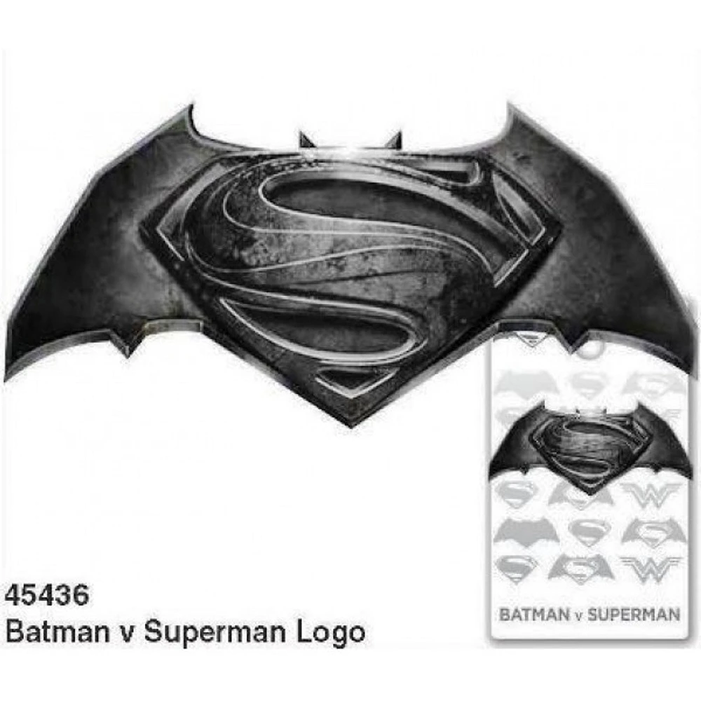 Batman vs Superman Logo Pewter Color Lapel Pin