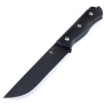 Kizer Gti Bush Fixed Blade Knife Black G-10 [5.05" Black 1095] Drop Point 1034A1