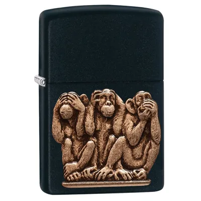 See-Hear-Speak No Evil Zippo