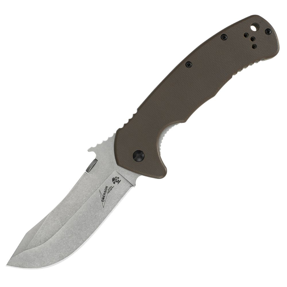 Kershaw CQC-11K Folding Knife Brown G-10 [3.50" Stonewash 8Cr14MoV] Clip Point 6031