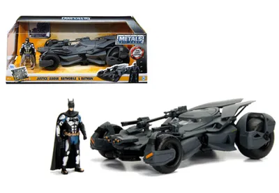 Model Car - 1:24 Justice League - Batmobile & Batman