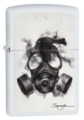 Spazuk Crow & Gas Mask Zippo