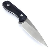 Kizer Lancer Fixed Blade Knife Black G-10 [4.75" Satin S35VN] Spear Point 1028