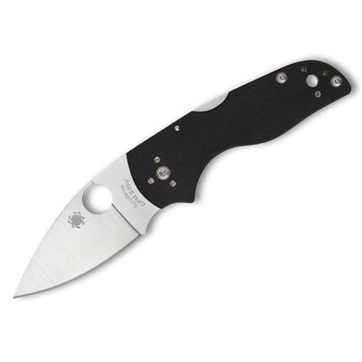 Spyderco Lil'Native Folding Knife Lockback Black G-10 [2.47" Satin S30V] C230MBGP