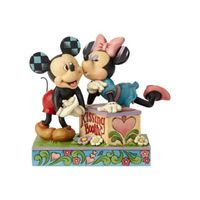 Disney Mickey Mouse Mickey & Minnie Kissing Booth Statue Jim Shore