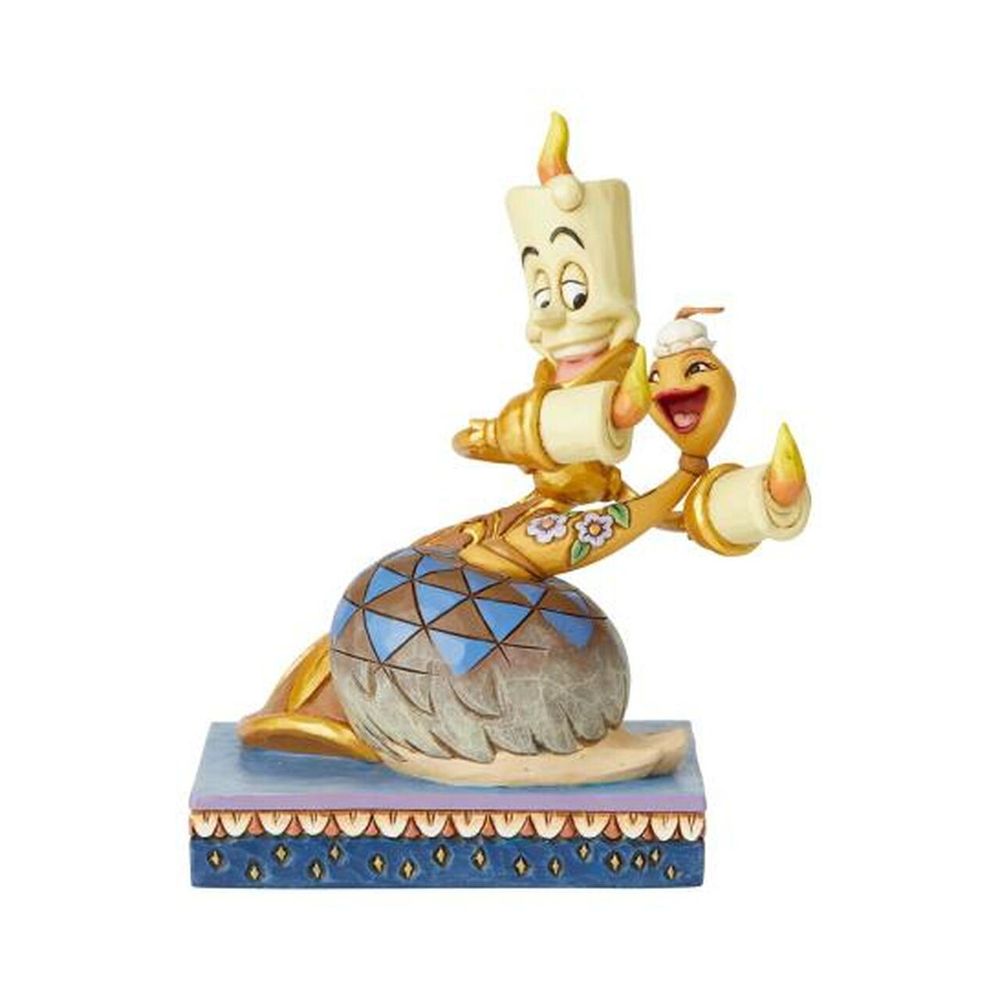 Disney Beauty & The Beast Lumiere & Feather Duster Statue Jim Shore