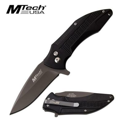 Mtech Grey Tinite BLACK Folding Knife