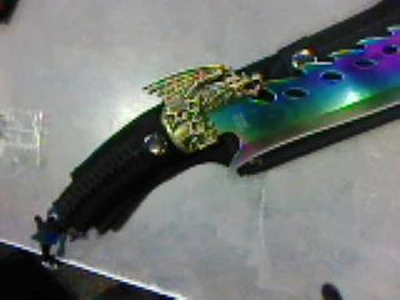 Fixed Blade Gold Dragon (RAINBOW)