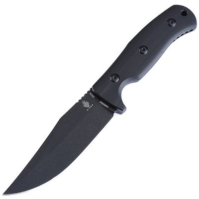 Kizer Little River Bowie Fixed Blade Knife Black G-10 [4.375” Black 1095] 1029