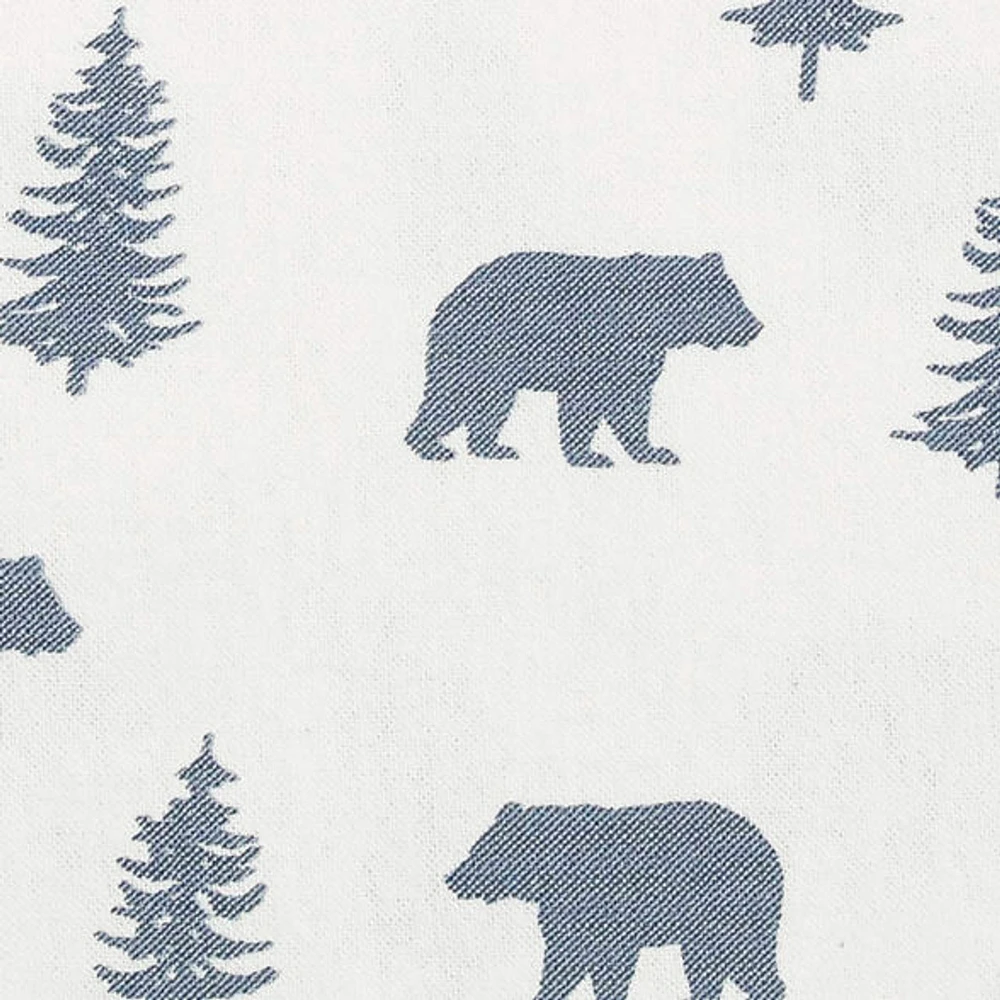 Ensemble de draps en flanelle Eddie Bauer avec motif d'arbres et d'ours