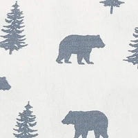 Ensemble de draps en flanelle Eddie Bauer avec motif d'arbres et d'ours
