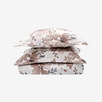 Ensemble à housse de couette en coton motif floral aquarellé Kingsdown