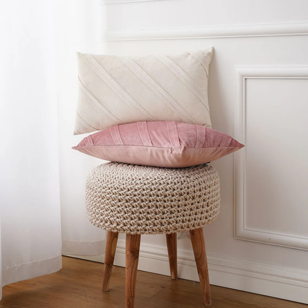 Coussin en velours plissé Kingsdown