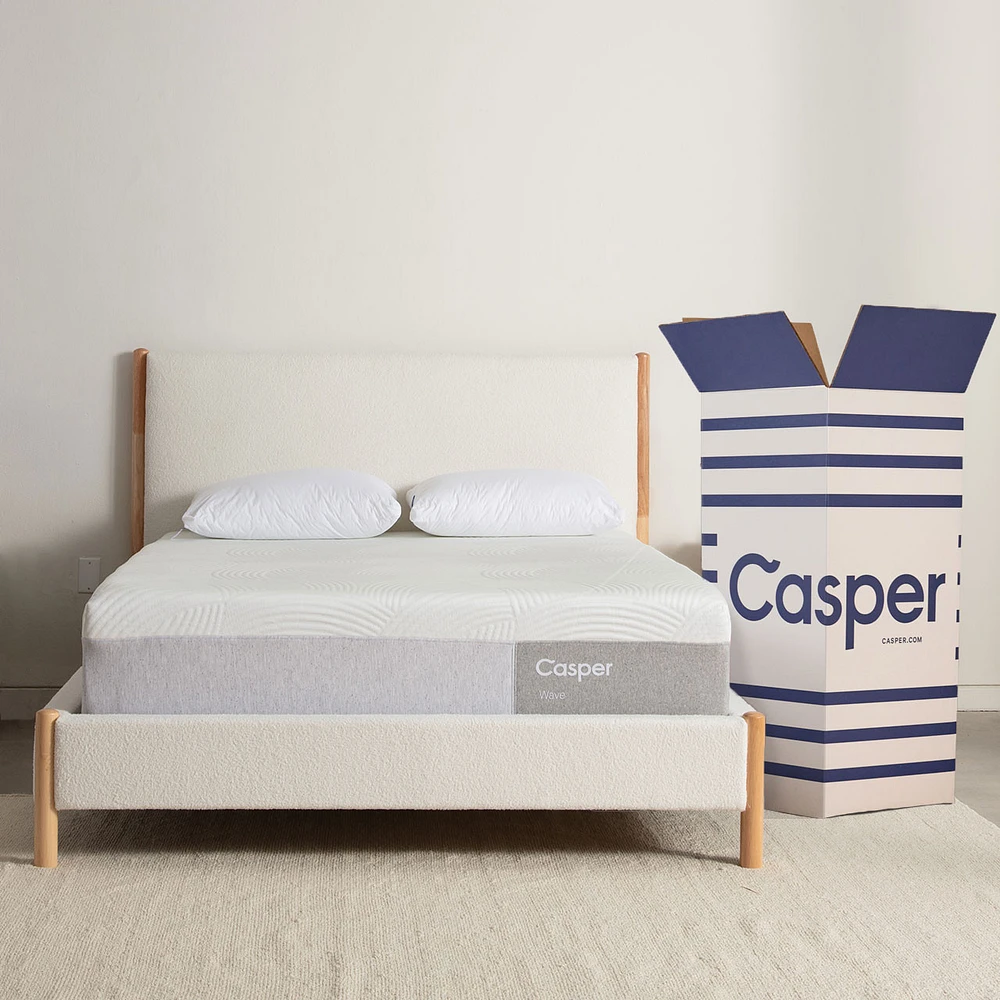 Matelas moelleux Casper Wave Hybrid Snow