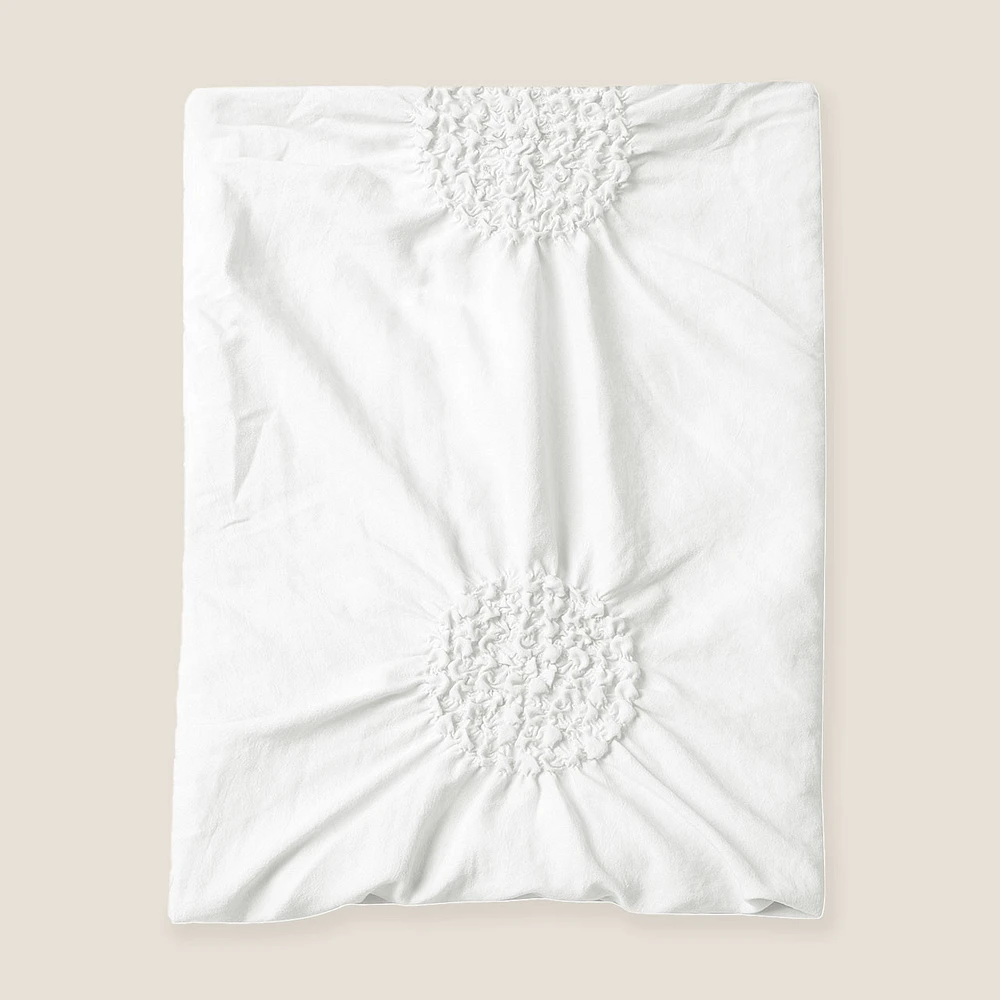 Housse de couette fronce floral Swift Home
