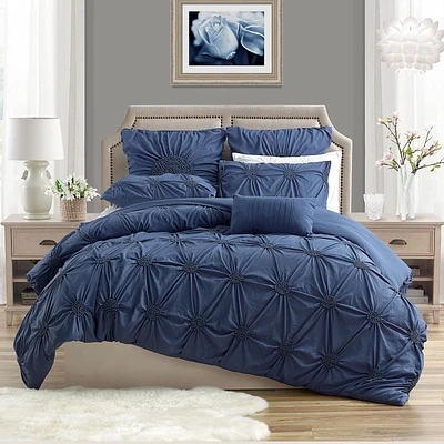 Housse de couette fronce floral Swift Home
