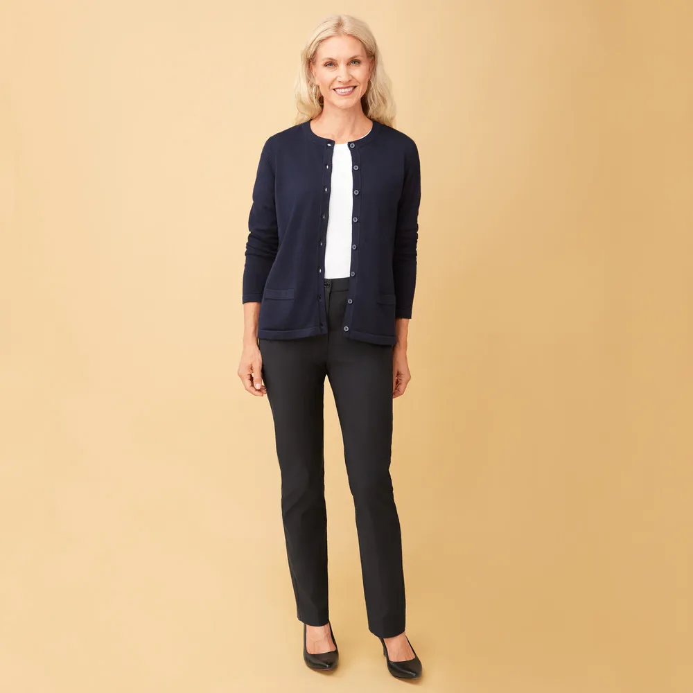 Button Front Cotton Cardigan