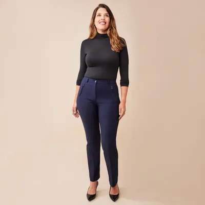 Curvy Essential Straight Leg Pant