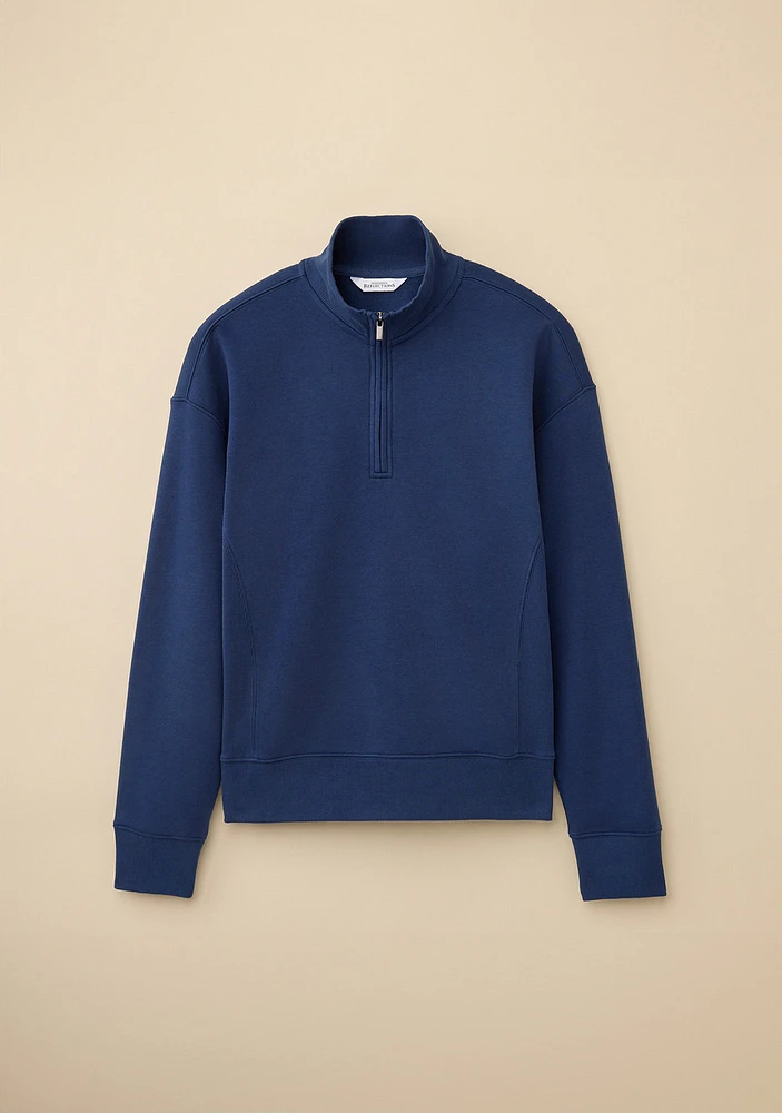 Solid Quarter Zip Sweatshirt