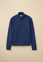 Solid Quarter Zip Sweatshirt