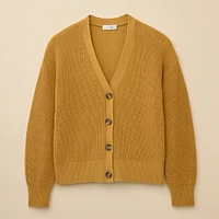 Shaker Stitch Cotton Cardigan