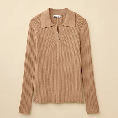 Johnny Collar Ribbed Sweater